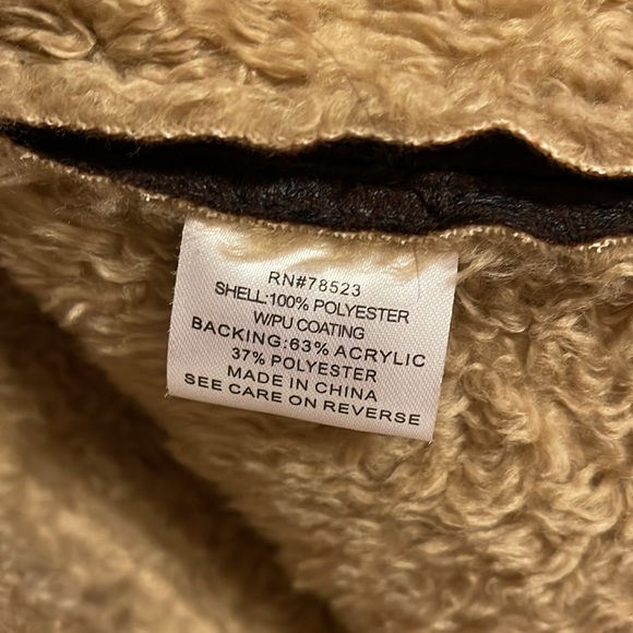 Luii Vegan Leather & Shearling vest. Like new! - Picture 10 of 10